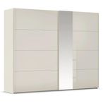 Rauch Miramar Type-1 271cm 2 Door Sliding Wardrobe with Mirror - Champagne and Champagne Glass