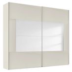 Rauch Miramar Type-4 226cm 2 Door Sliding Wardrobe - Champagne and Champagne Glass