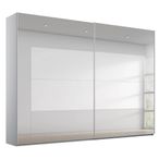 Rauch Miramar Type-4 271cm 2 Door Mirrored Sliding Wardrobe - Silk Grey