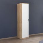 Rauch Celle Super 47cm 1 LH Door Wardrobe - Sonoma Oak and Alpine White