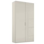 Rauch Miramar Type-5 101cm 2 Door Wardrobe - Champagne and Champagne Glass