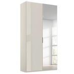 Rauch Miramar Type-5 101cm 2 Door Wardrobe with Mirror - Champagne and Champagne Glass