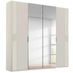 Rauch Miramar Type-5 201cm 4 Door Wardrobe with Mirror - Champagne and Champagne Glass