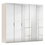 Rauch Miramar Type-5 251cm 5 Door Mirrored Wardrobe - Champagne
