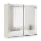 Rauch Miramar Type-3 226cm 2 Door Mirrored Sliding Wardrobe - Champagne