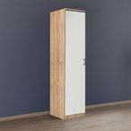 Rauch Celle Matt 47cm 1 LH Door Wardrobe - Sonoma Oak and Alpine White