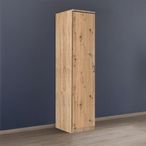 Rauch Celle Matt 47cm 1 LH Door Wardrobe - Sonoma Oak and Artisan Oak