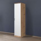 Rauch Celle Matt 47cm 1 RH Door Wardrobe - Artisan Oak and Alpine White