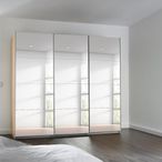 Rauch Kulmbach 203cm 3 Door Mirrored Sliding Wardrobe - Sonoma Oak