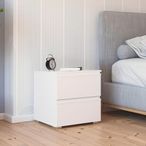 Rauch Joel 2 Drawer Bedside Cabinet - Alpine White