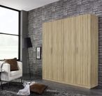 Rauch Essensa 181cm Oak 4 Door Wardrobe