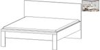 Rauch Rivera White 5ft King Size Bed