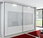 Rauch Xtend Sliding Wardrobe with Frame 2 Wave Glass - Variation Available