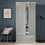 Ashby Soft Grey Wardrobe - 2 Door