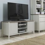 Bergen Grey Washed Oak & Soft Grey Entertainment Unit - 43in