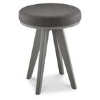 Brunel Scandi Oak & Dark Grey Stool