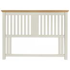 Hampstead Soft Grey & Pale Oak Headboard - Slatted - 4ft 6in Double