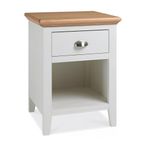 Hampstead Two Tone Bedside Cabinet - 1 Drawer