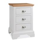 Hampstead Two Tone Bedside Cabinet - 3 Drawer