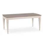 Montreux Grey Washed Oak & Soft Grey Extending Dining Table - 6-10 Seater - 180cm-225cm