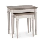 Montreux Nest of Lamp Tables - Grey Washed Oak & Soft Grey