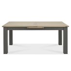 Oakham Dark Grey & Scandi Oak Extending Dining Table - 8-10 Seater - 180cm-225cm