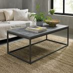 Renzo Zinc & Dark Grey Coffee Table