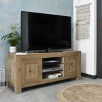 Turin Light Oak Entertainment Unit - Up to 55in