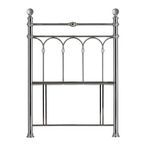 Krystal Antique Nickel Metal Headboard - 3ft Single