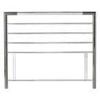 Urban Shiny Nickel Metal Headboard - 4ft Small Double