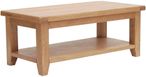 Hampshire Oak Coffee Table with Shelf - 110cm