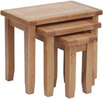 Hampshire Oak Nest of 3 Tables