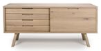 Bergen Oak Sideboard - 160cm - 1 Door - Large
