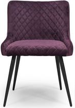 Malmo Dining Chair - Set of 2 - Purple Fabric