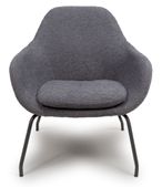 Moby Accent Chair - Grey Fabric