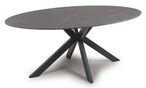 Lunar Dining Table - Grey Ceramic - 6 Seater - 180cm - Oval