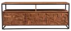 Axis Acacia Wood TV Unit - 142cm - Geometric