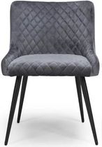 Malmo Dining Chair - Set of 2 - Grey Fabric