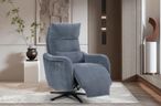 Apollo Swivel Power Recliner Chair - Blue