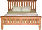 Hampshire Oak Slatted Bed - Sizes Available