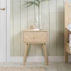 Herringford Bedside Table - 1 Drawer - Oak