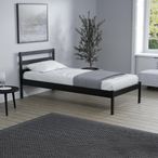 Luka Bed - Black Wood - Sizes Available