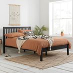 Nova Bed - Black Wood - Sizes Available