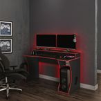 Enzo Gaming Desk - Black and Red