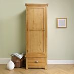 Woburn Wardrobe - 1 Door 1 Drawer - Rustic Oak