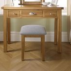 Woburn Dressing Stool - Padded - Rustic Oak