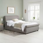 Lancaster Bed - Grey Fabric - Sizes Available