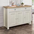Highgate Medium Sideboard - 3 Door - Cream Painted