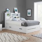 Alfie Storage Bed - White - Sizes Available