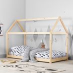 Kids House Bed - Pine